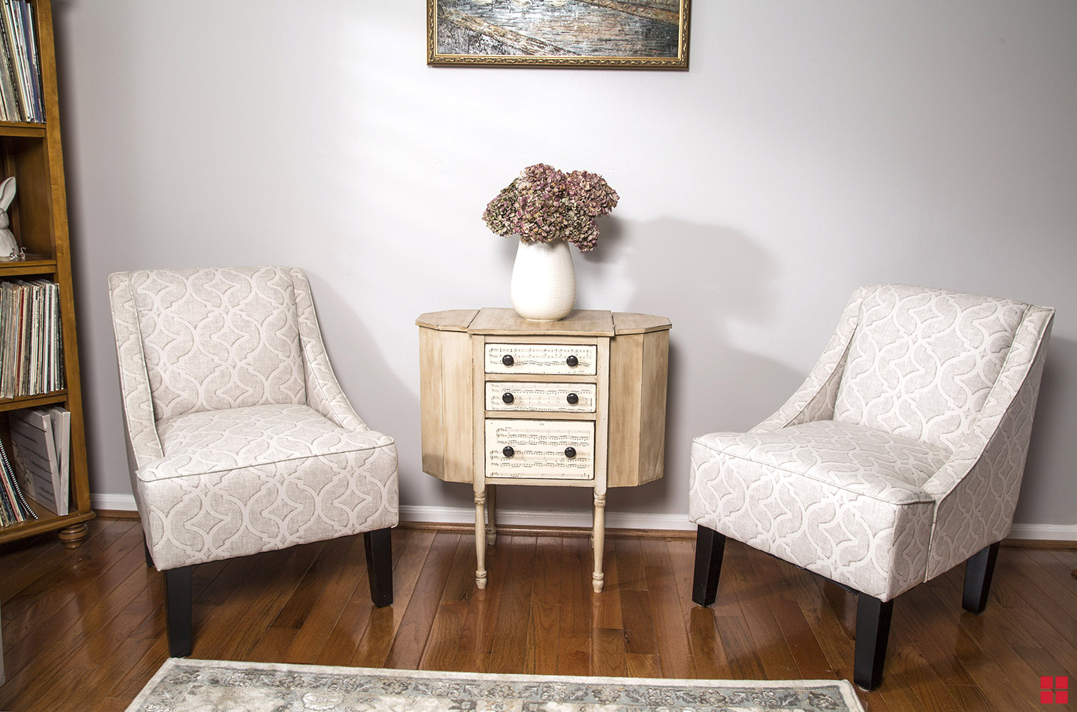 Chalked Side Table