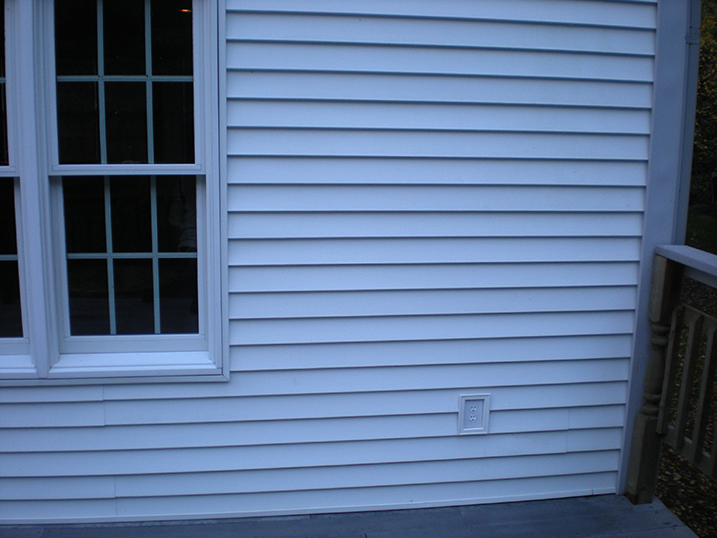 House side cleaned of all dirt