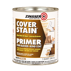 Zinsser Cover Stain High Hide Stain Blocker Bond Coat Tintable White Primer