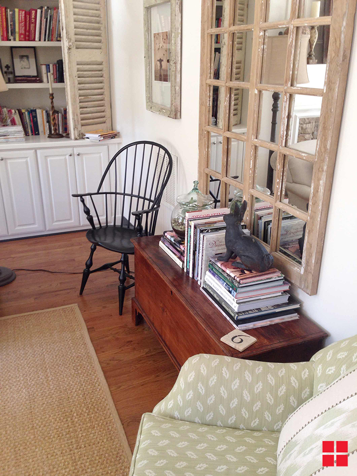 Chairs assembled and painted