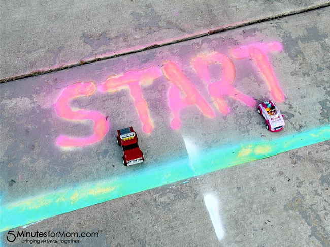 Spray Chalk Racetrack