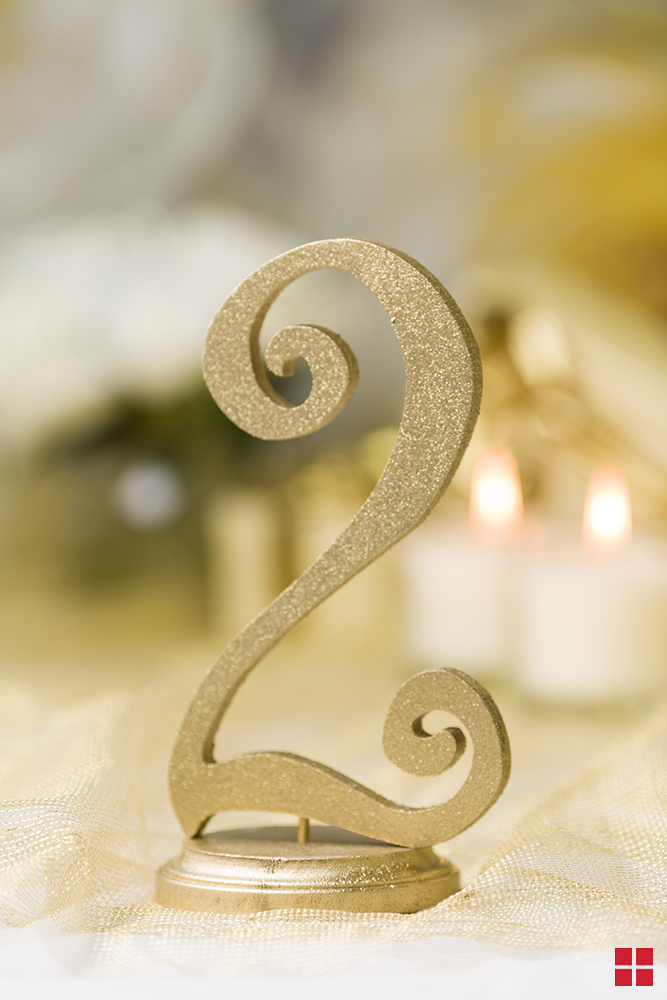 Glitter Wedding Table Numbers