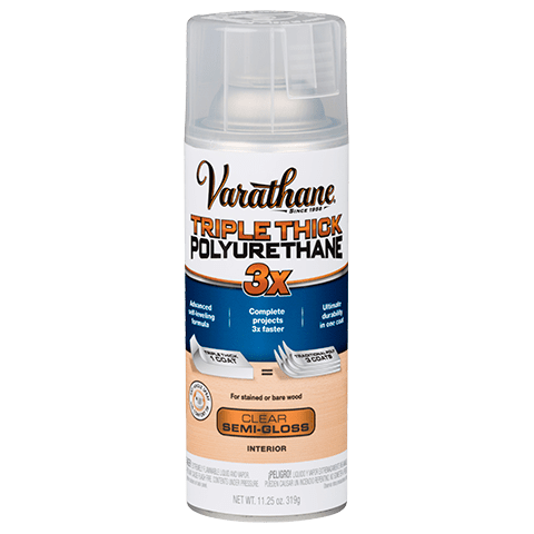Varathane Tripl Thick 3X Interior Polyurethane Clear Semi-Gloss Spray Paint