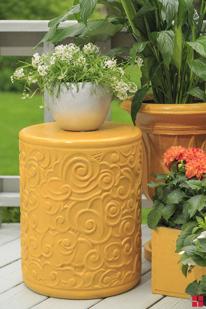 Metallic Spray Painted Planter