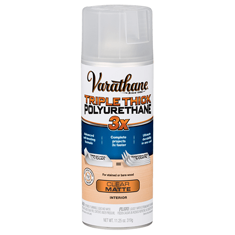 Varathane Tripl Thick 3X Interior Polyurethane Clear Matte Spray Paint