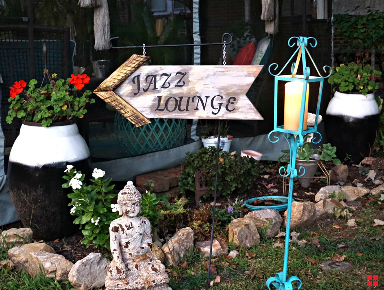 Jazz Lounge Sign After