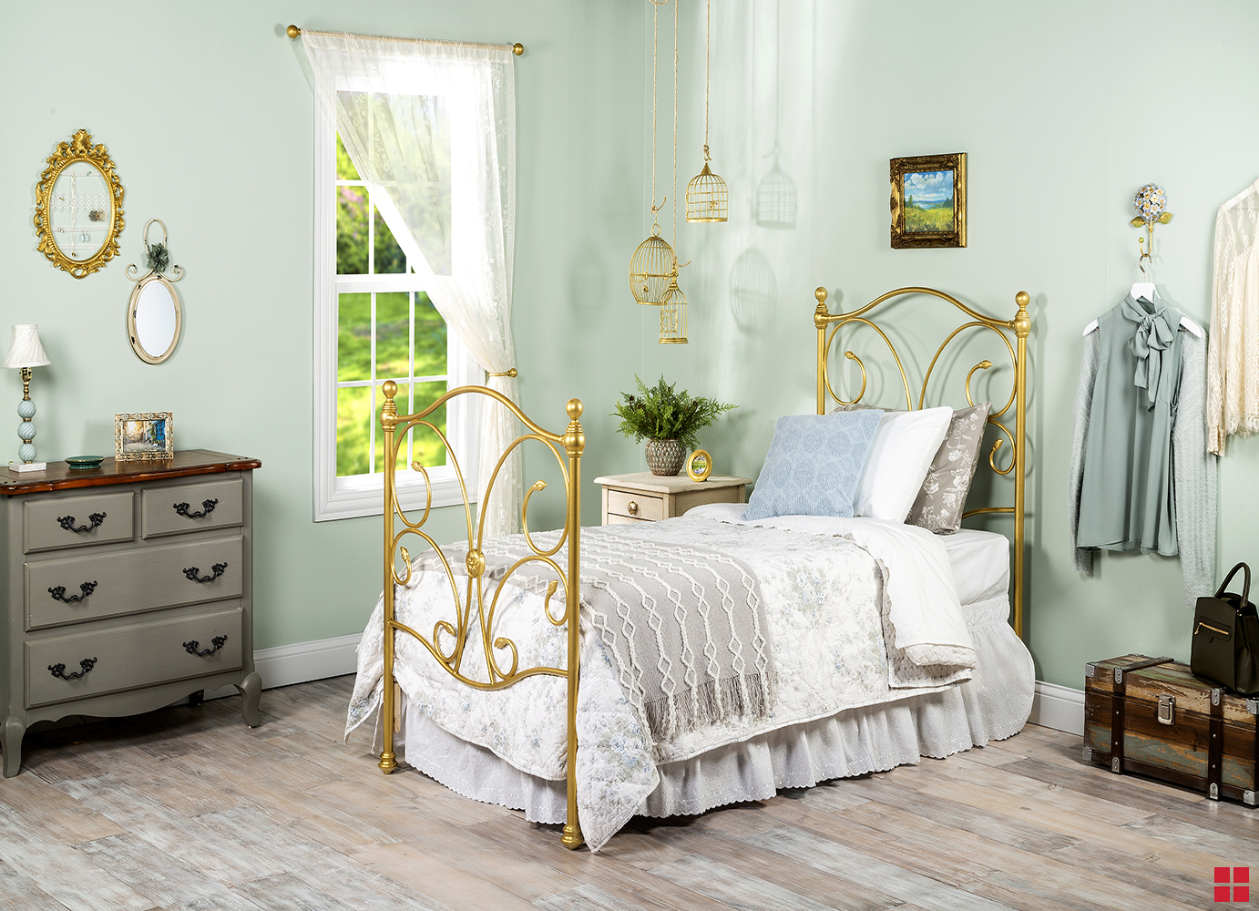 Spray Paint Bedroom After