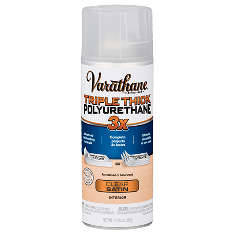 Varathane Tripl Thick 3X Interior Polyurethane Clear Satin Spray Paint