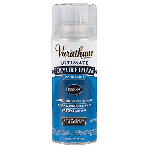 Varathane Ultimate Water Based Interior Crystal Clear Gloss Polyurethane Spray Paint