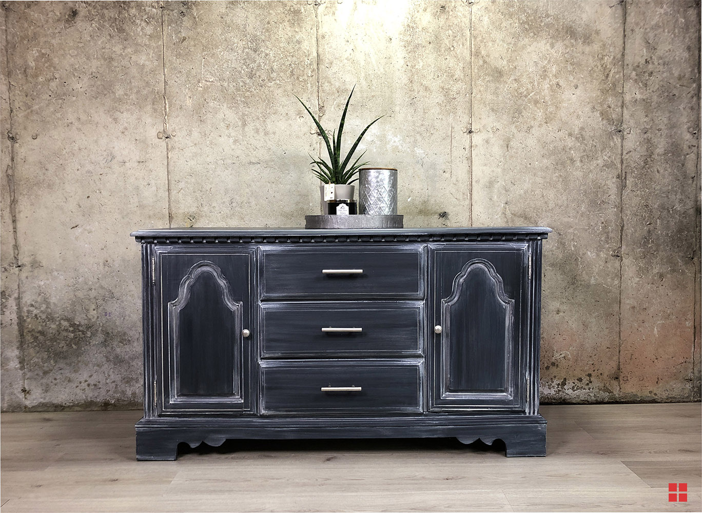 Updated Chalked Cabinet