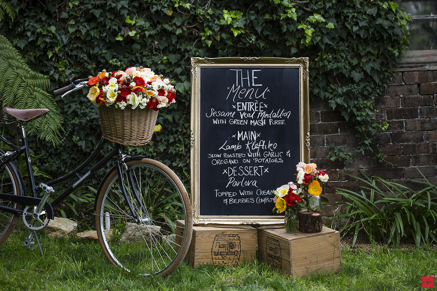 Chalkboard Wedding Menu Board