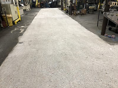 Manufacturing shop floor coated in 48 hours