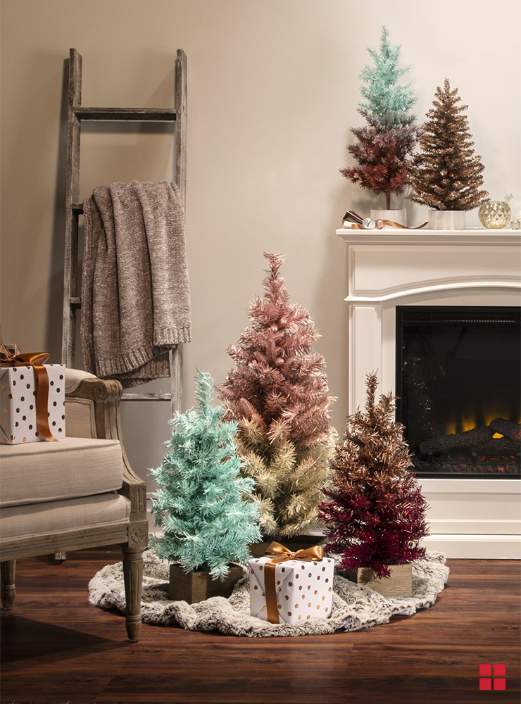 Ombre Christmas Trees