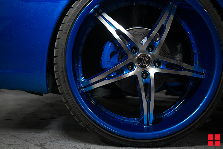 Brake caliper painted with Rust-Oleum Caliper Paint
