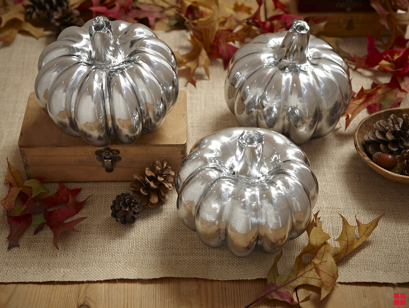 Mirror Effect Spray Painted Pumpkins