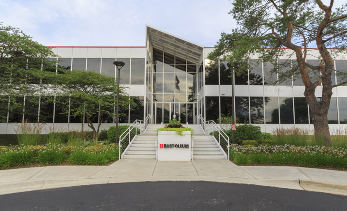 Exterior of Rust-Oleum’s corporate office.