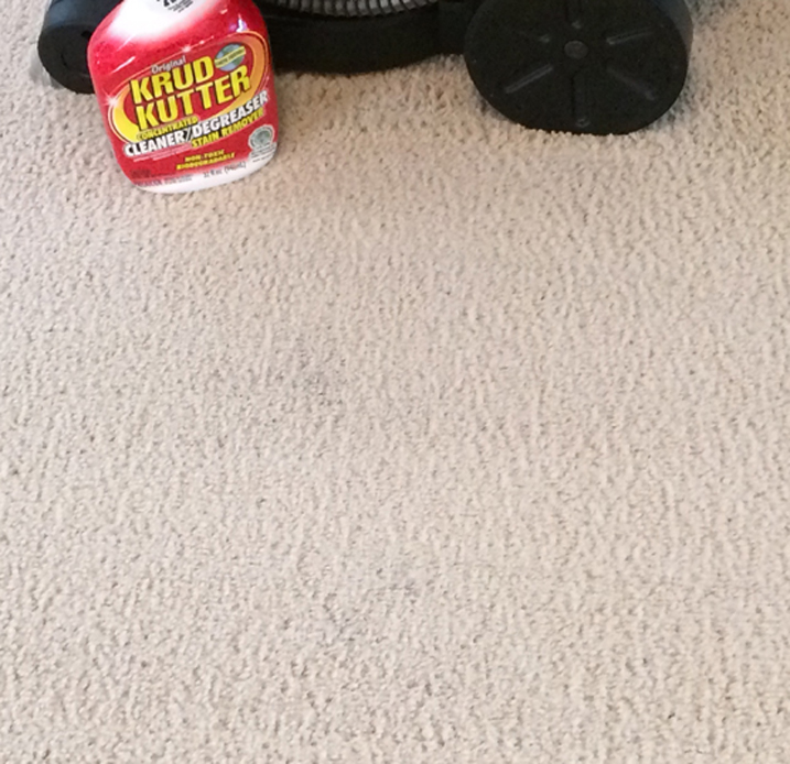 clean carpet thanks to Krud Kutter