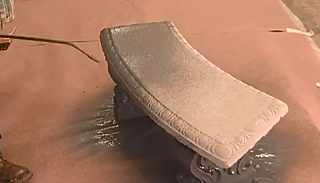 Concrete Stain application video