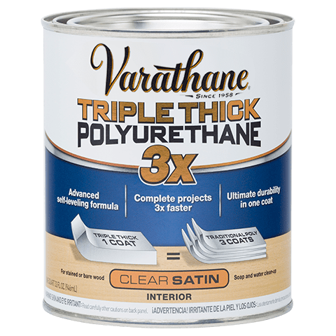 Varathane Tripl Thick 3X Interior Clear Satin Polyurethane Paint