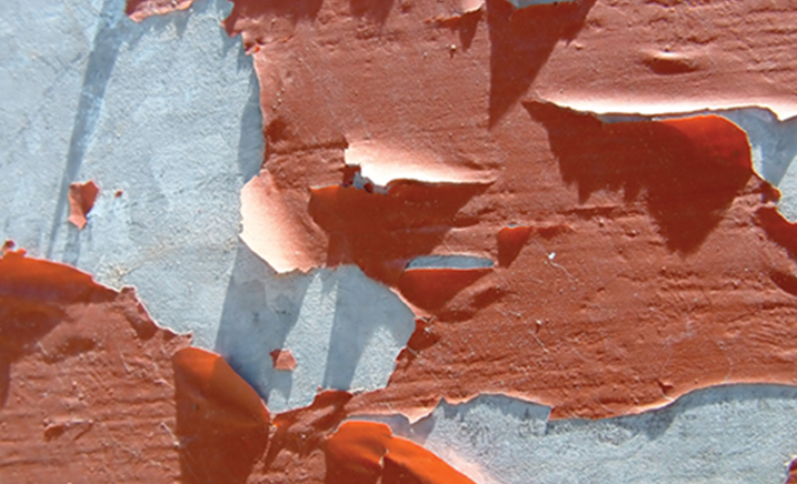 peeling paint