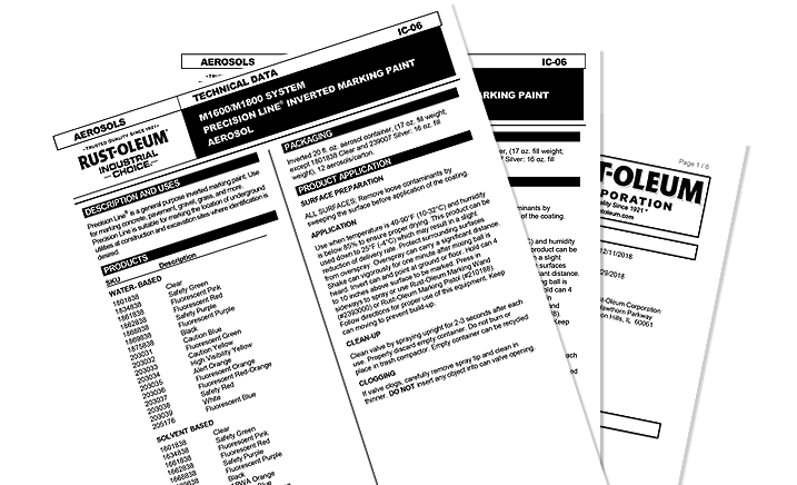 Rust-Oleum Technical Documents