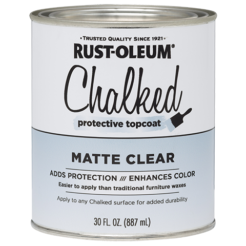 Rust-Oleum Specialty Chalked Protective Top Coat Matte Clear Brush On