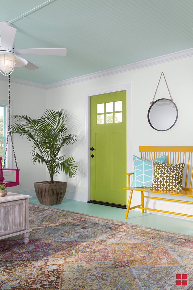 Painted Sunroom Door
